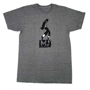 🎭🌟OFFICIAL BROADWAY  MJ THE MUSICAL LOGO TEE- 2X GREY